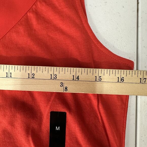 Banana Republic Tank Top Medium Orange V-Neck Casual Cotton Modal NEW - Picture 7 of 7